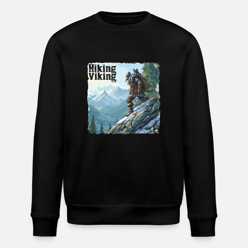 Hiking Viking - Stanley/Stella Unisex Bio-Sweatshirt ROLLER - Schwarz