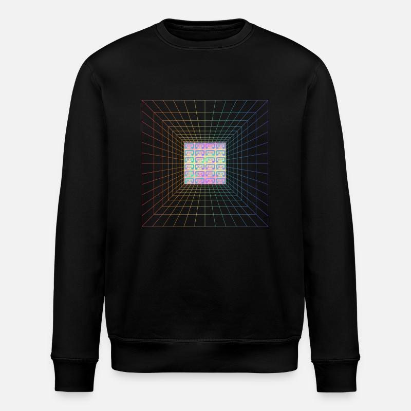 90er Design - Stanley/Stella Unisex Bio-Sweatshirt ROLLER - Schwarz