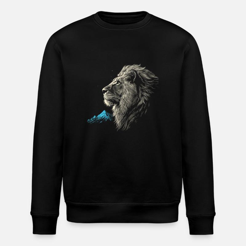 Lion - Stanley/Stella ROLLER Unisex Organic Sweatshirt - black