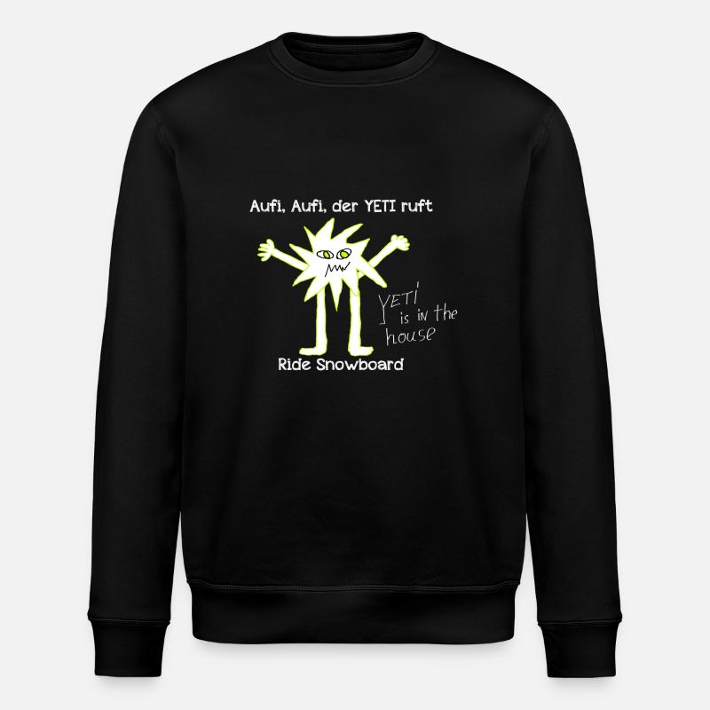 YETI YE - Stanley/Stella Unisex Bio-Sweatshirt ROLLER - Schwarz