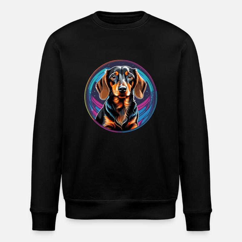 Dackel - Stanley/Stella Unisex Bio-Sweatshirt ROLLER - Schwarz