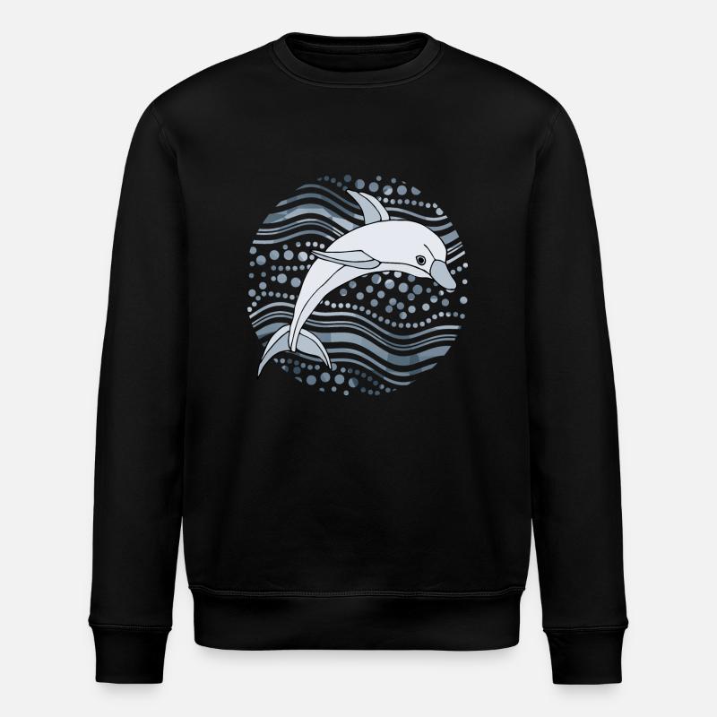 Delfin - Stanley/Stella Unisex Bio-Sweatshirt ROLLER - Schwarz