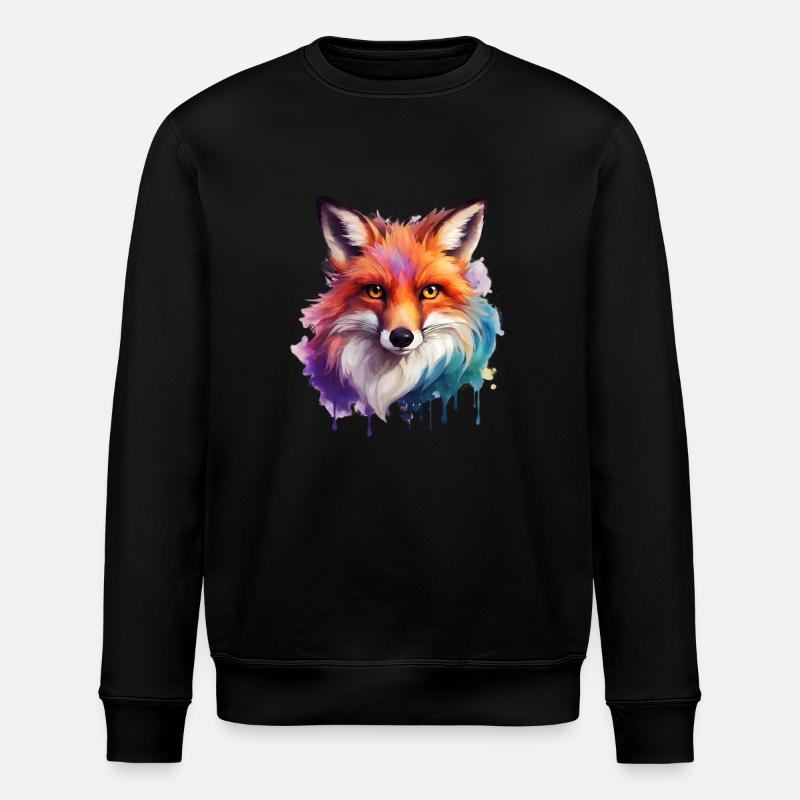 magic fox - Stanley/Stella Unisex Bio-Sweatshirt ROLLER - Schwarz