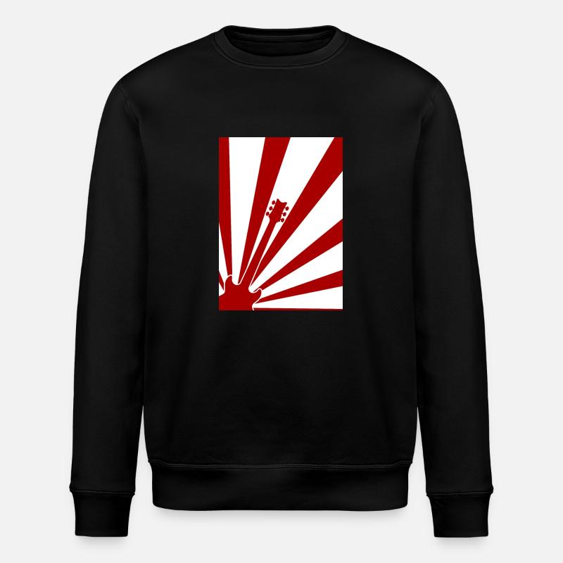 Abstract Guitar Poster - Stanley/Stella ROLLER Unisex Organic Sweatshirt - black