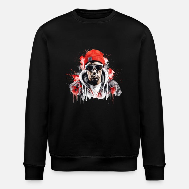 Rapper Graffiti - Stanley/Stella Unisex Bio-Sweatshirt ROLLER - Schwarz