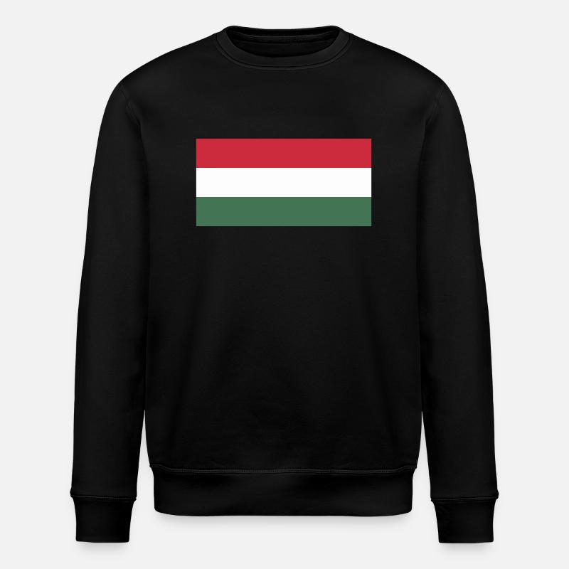Flagge Ungarn / Drapeau Hongrie - Stanley/Stella Unisex Bio-Sweatshirt ROLLER - Schwarz