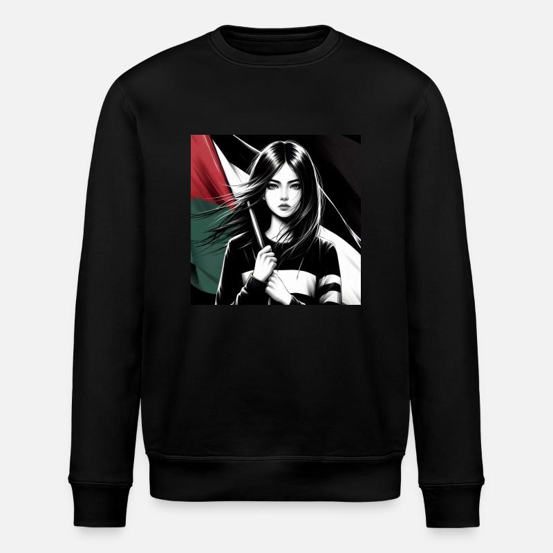Palästina - Stanley/Stella Unisex Bio-Sweatshirt ROLLER - Schwarz