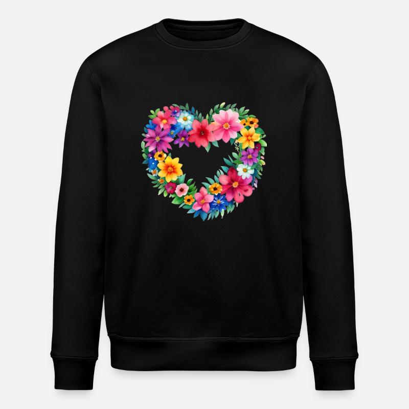 Couronne Coeur - Sweat bio ROLLER Stanley/Stella Unisexe - noir