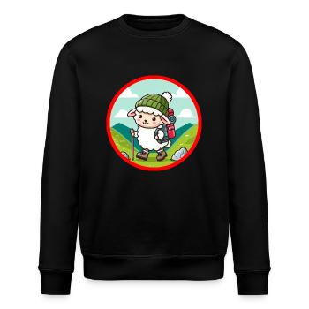 Bergwandernde Schafe - Stanley/Stella Unisex Bio-Sweatshirt ROLLER - Schwarz - Vorne - Nik (191cm)