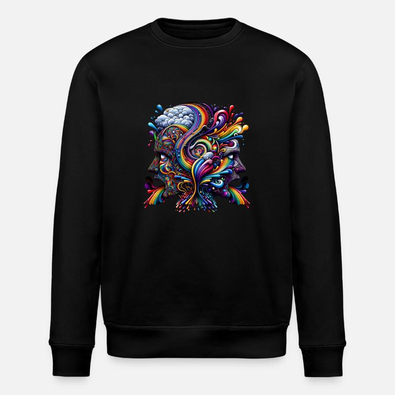 Gedankensturm - Stanley/Stella Unisex Bio-Sweatshirt ROLLER - Schwarz