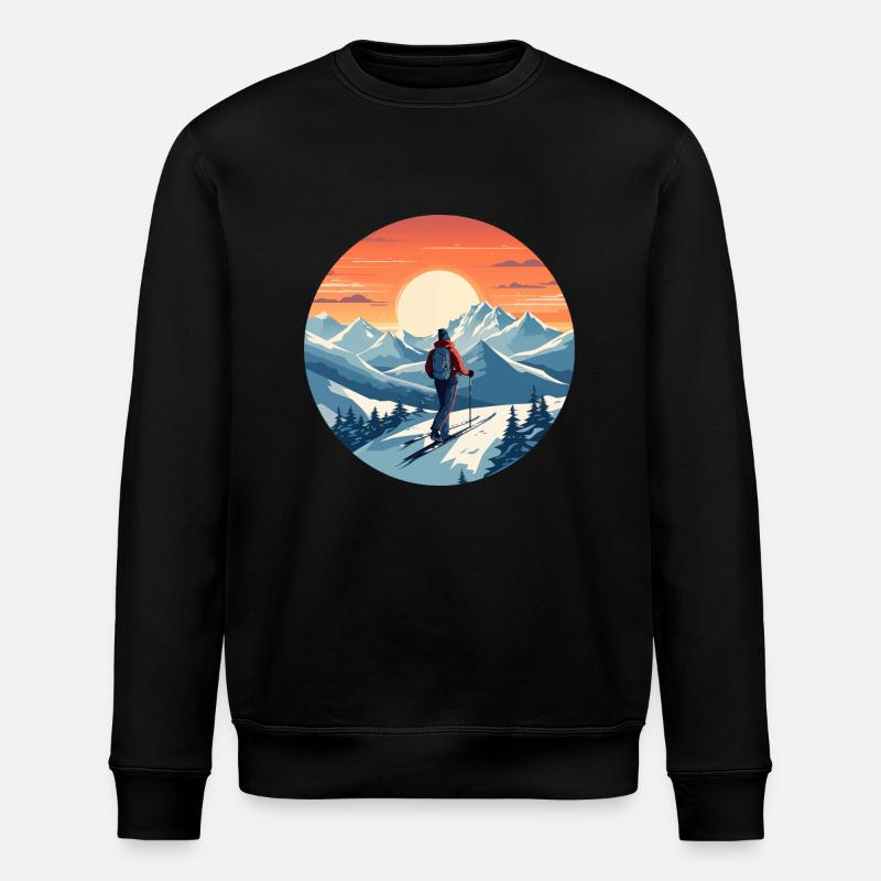 Winterwunderland - Stanley/Stella Unisex Bio-Sweatshirt ROLLER - Schwarz