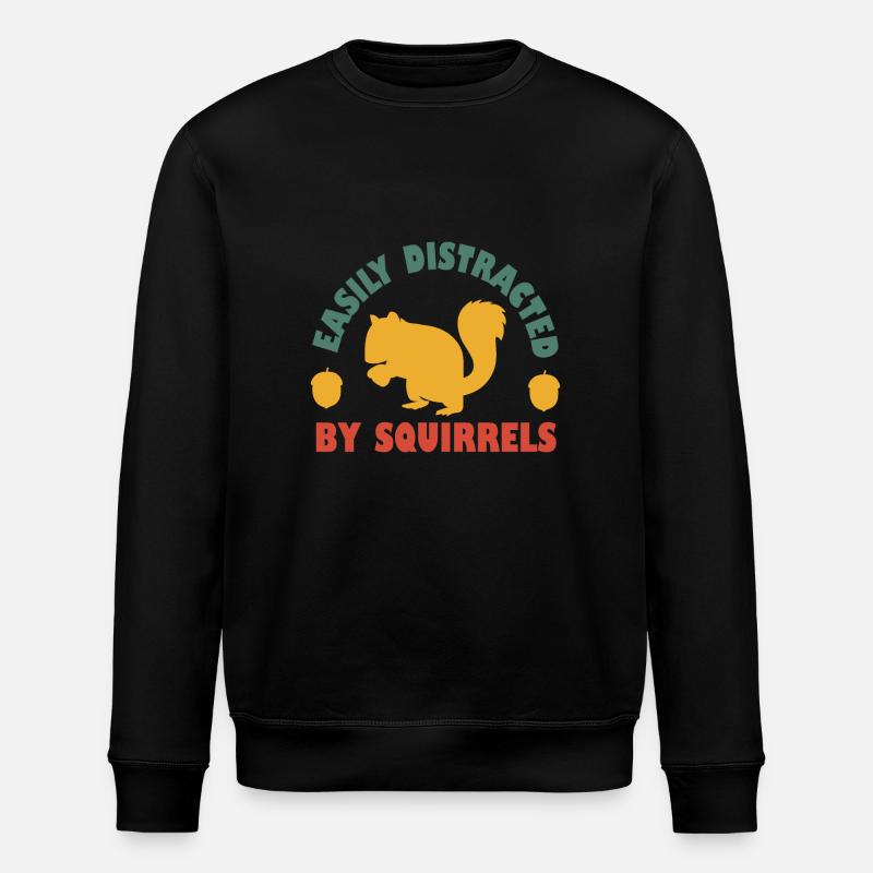 Facilement distrait par les écureuils - Sweat bio ROLLER Stanley/Stella Unisexe - noir
