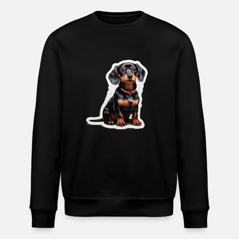 Dackel - Stanley/Stella Unisex Bio-Sweatshirt ROLLER - Schwarz