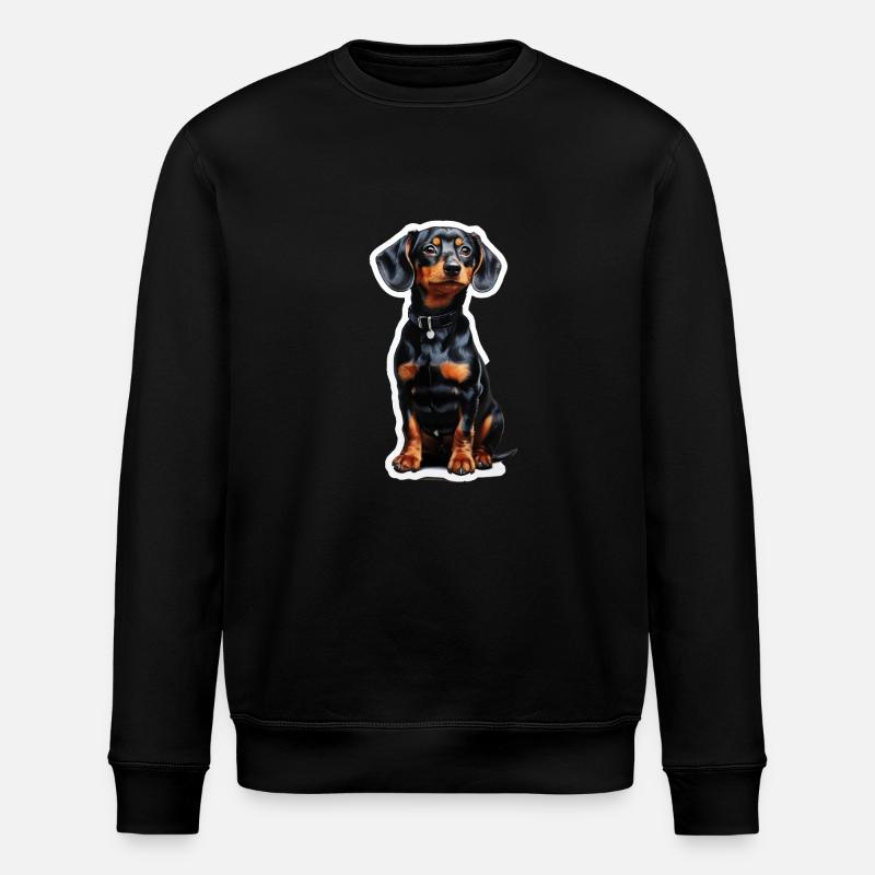 Dackel - Stanley/Stella Unisex Bio-Sweatshirt ROLLER - Schwarz