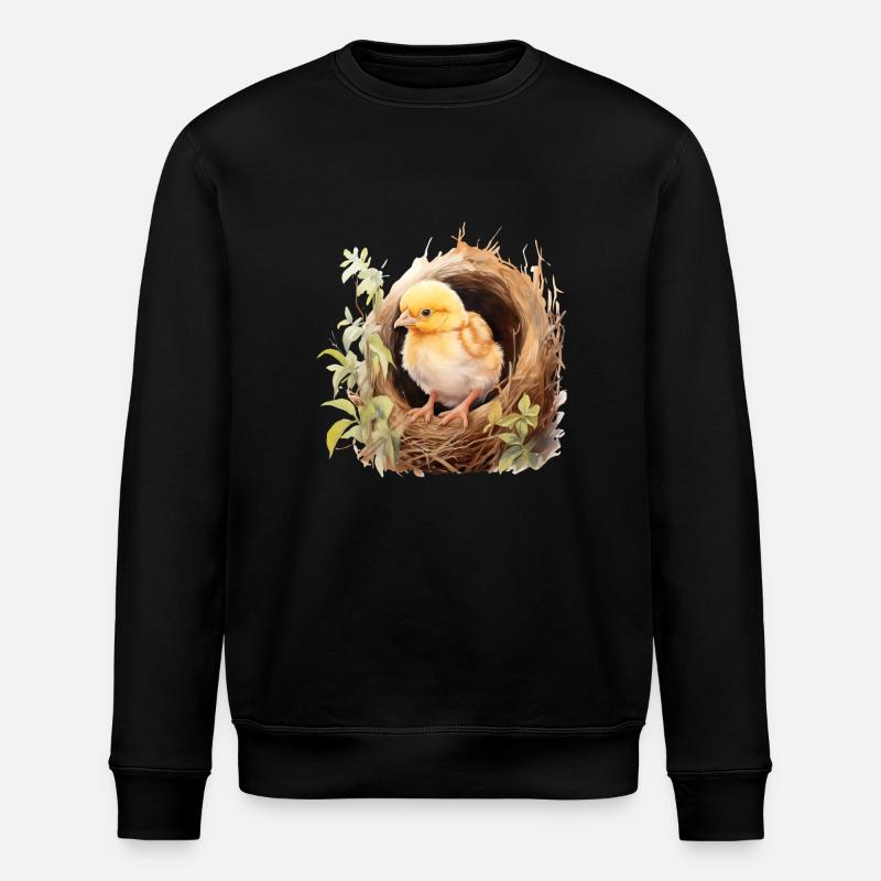 Spring Chick - Stanley/Stella ROLLER Unisex Organic Sweatshirt - black