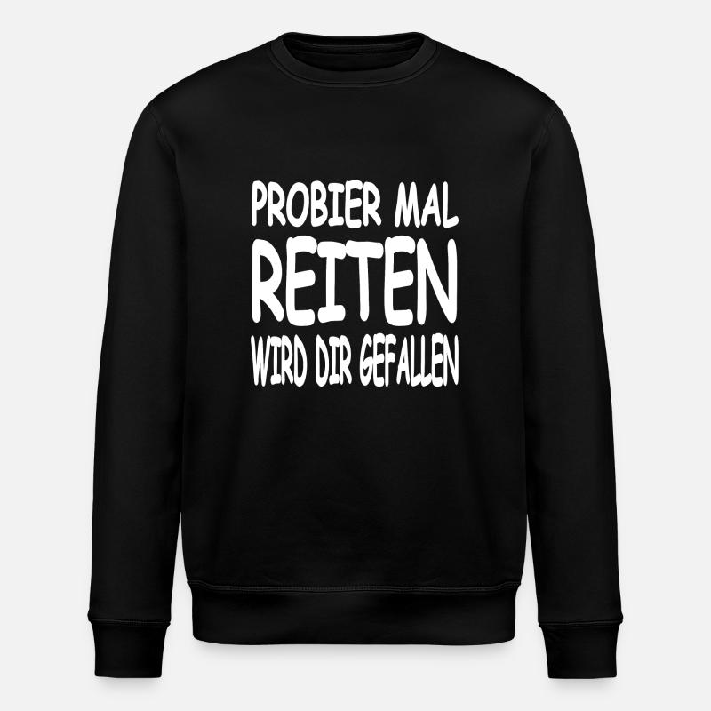 Reiten - Stanley/Stella Unisex Bio-Sweatshirt ROLLER - Schwarz