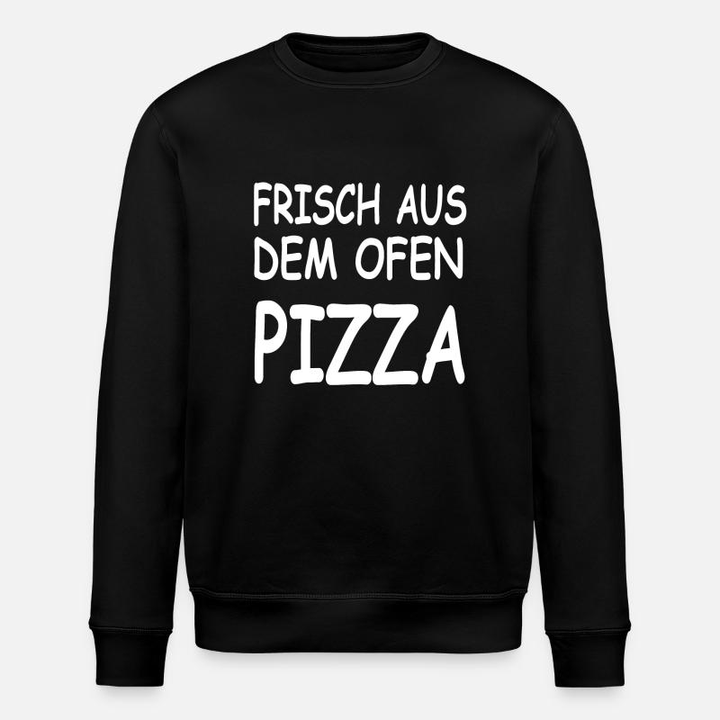 Pizza - Stanley/Stella ROLLER Unisex Organic Sweatshirt - black