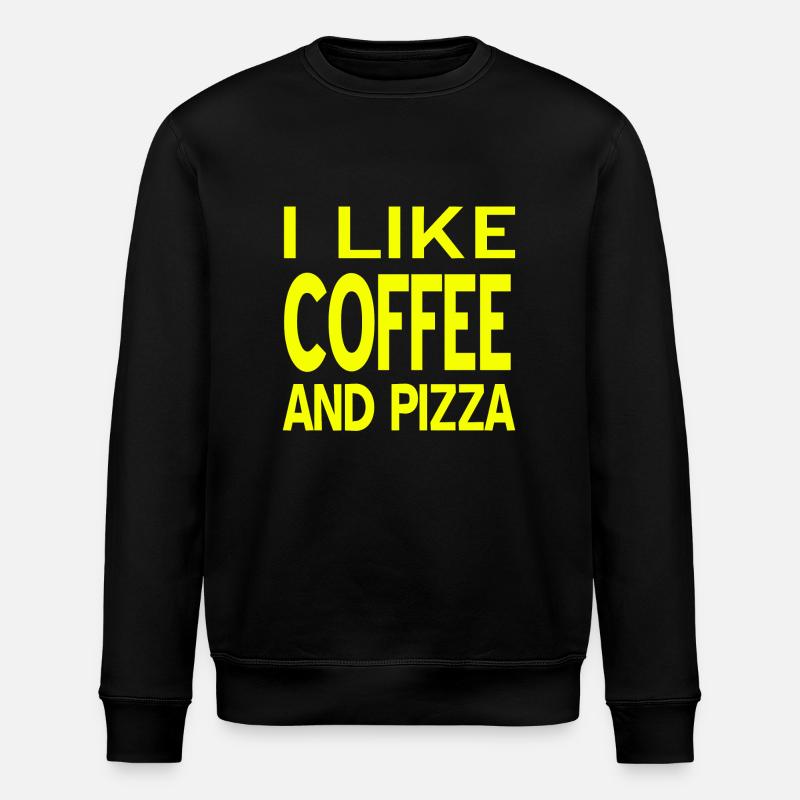 Pizza - Stanley/Stella ROLLER Unisex Organic Sweatshirt - black