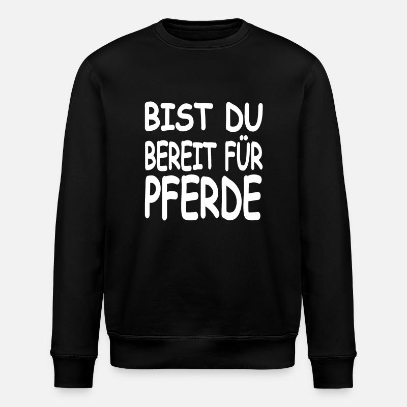 Chevaux - Sweat bio ROLLER Stanley/Stella Unisexe - noir