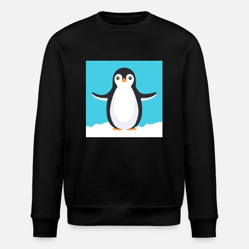 Pingouin de dessin animé - Sweat bio ROLLER Stanley/Stella Unisexe - noir
