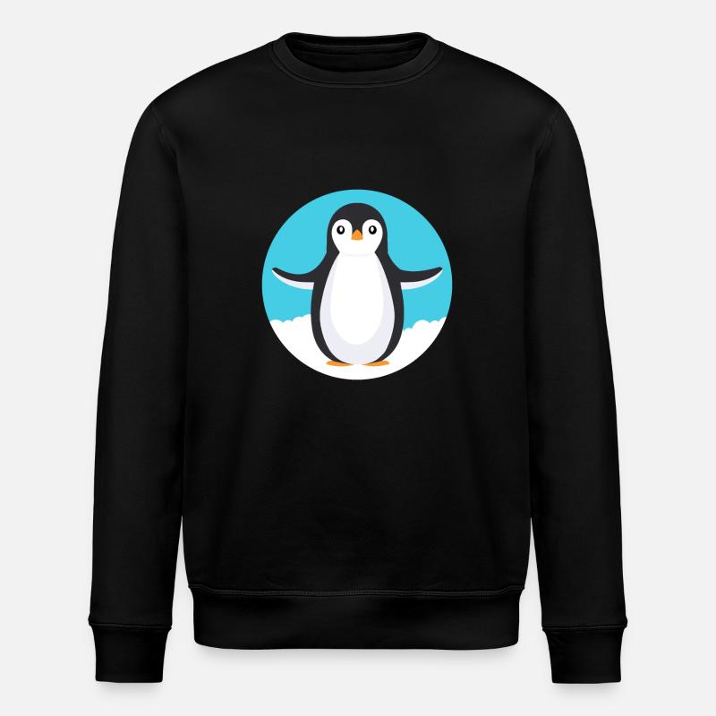 A Penguin - Stanley/Stella ROLLER Unisex Organic Sweatshirt - black