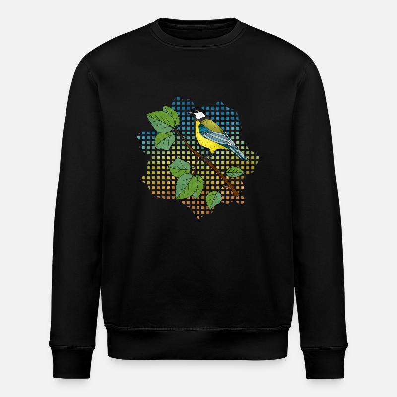 Bunter Vogel - Stanley/Stella Unisex Bio-Sweatshirt ROLLER - Schwarz