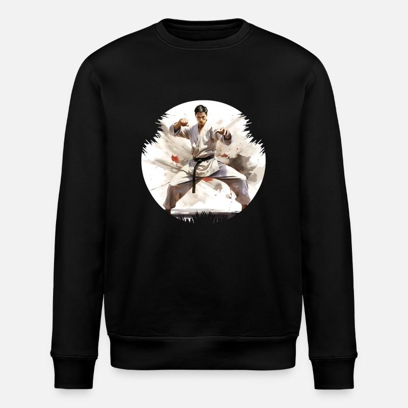 Karate, Kampfkunst mit chinesischen Einflüssen - Stanley/Stella Unisex Bio-Sweatshirt ROLLER - Schwarz