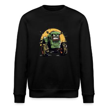 Wütender Traktor Nr. 1 - Stanley/Stella Unisex Bio-Sweatshirt ROLLER - Schwarz - Vorne - Nik (191cm)