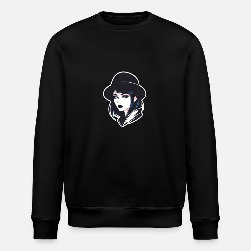 Fille gothique avec chapeau - Sweat bio ROLLER Stanley/Stella Unisexe - noir