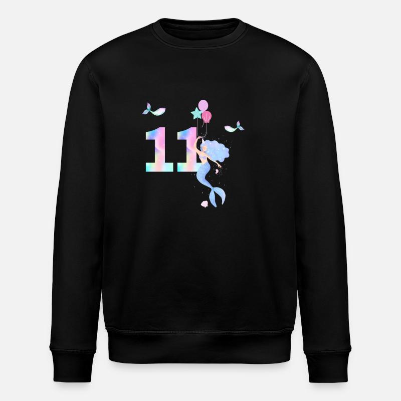 11e anniversaire sirène - Sweat bio ROLLER Stanley/Stella Unisexe - noir