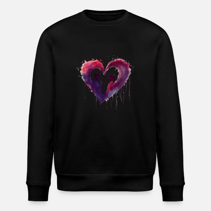 First Love - Stanley/Stella Unisex Bio-Sweatshirt ROLLER - Schwarz