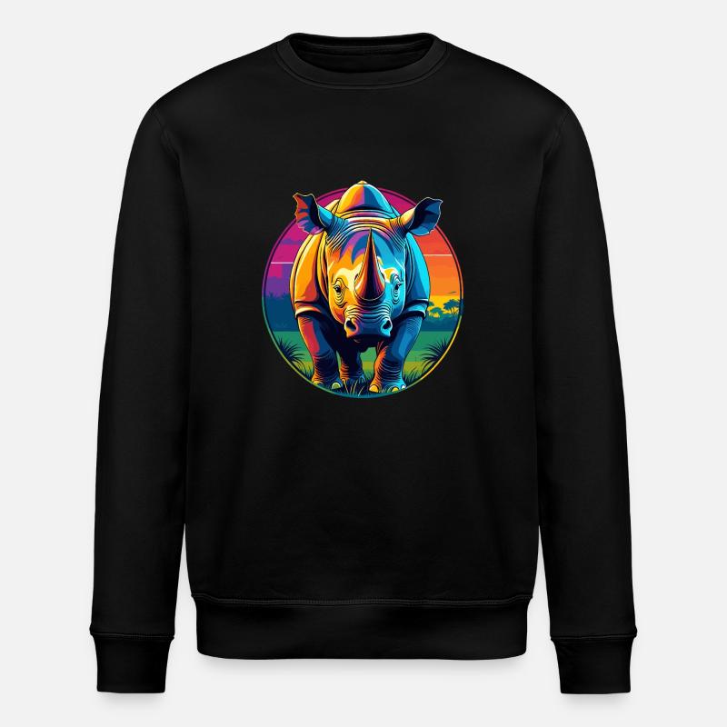 Nashorn - Stanley/Stella Unisex Bio-Sweatshirt ROLLER - Schwarz