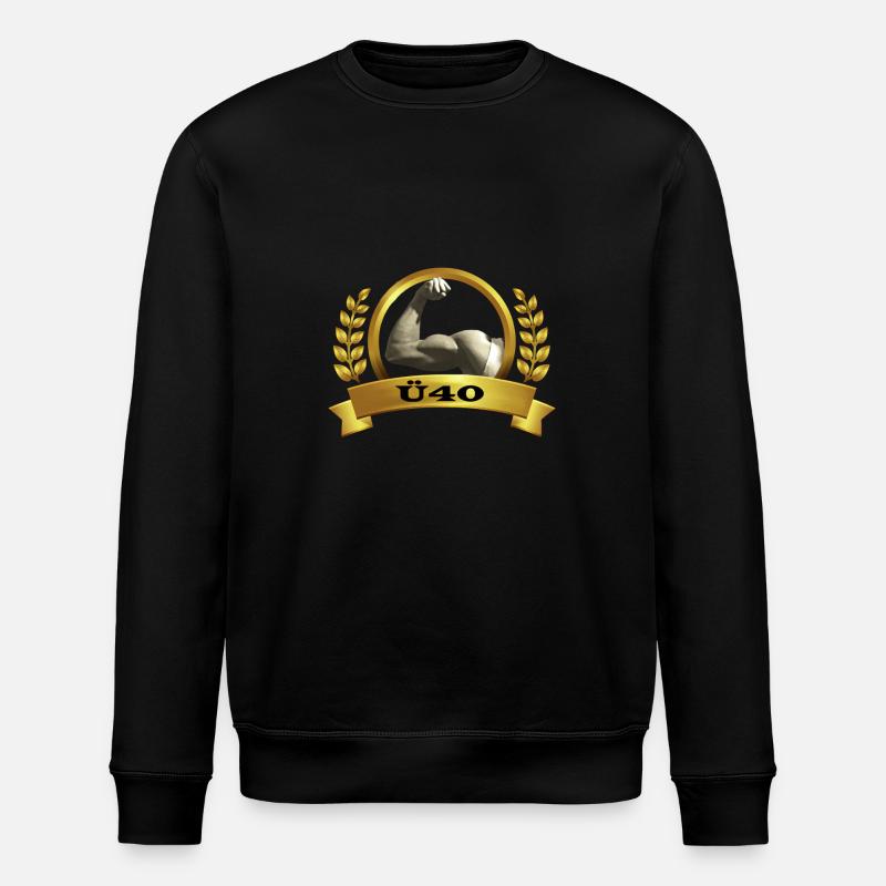ü40bizeps - Stanley/Stella Unisex Bio-Sweatshirt ROLLER - Schwarz