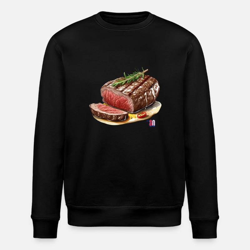 Bifteck - Sweat bio ROLLER Stanley/Stella Unisexe - noir