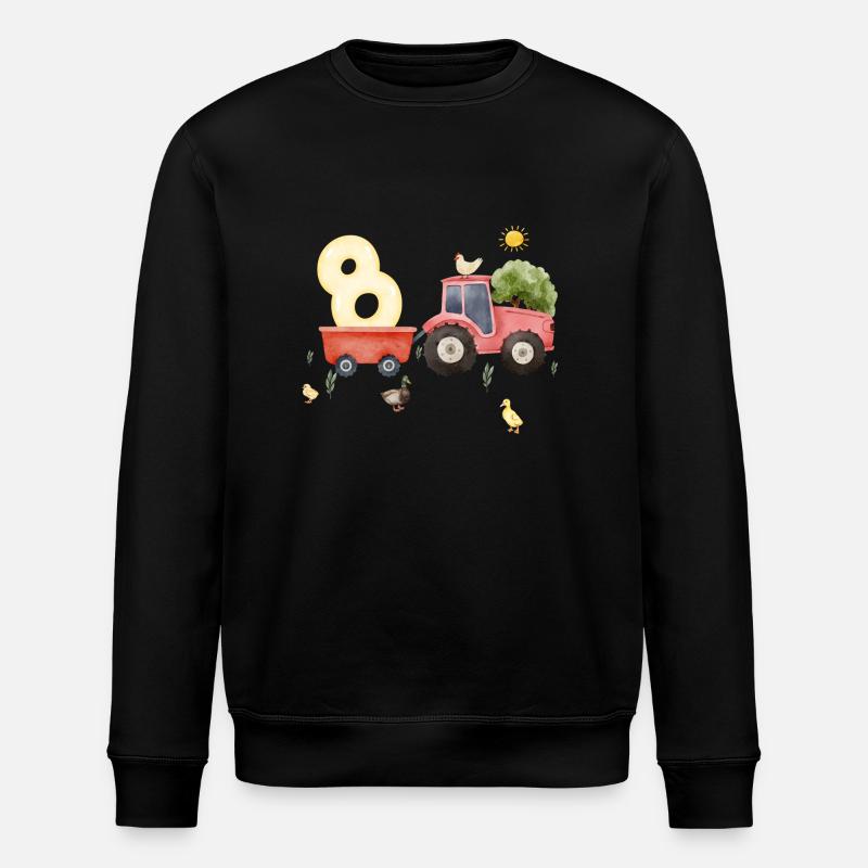 8e anniversaire ferme agriculture - Sweat bio ROLLER Stanley/Stella Unisexe - noir