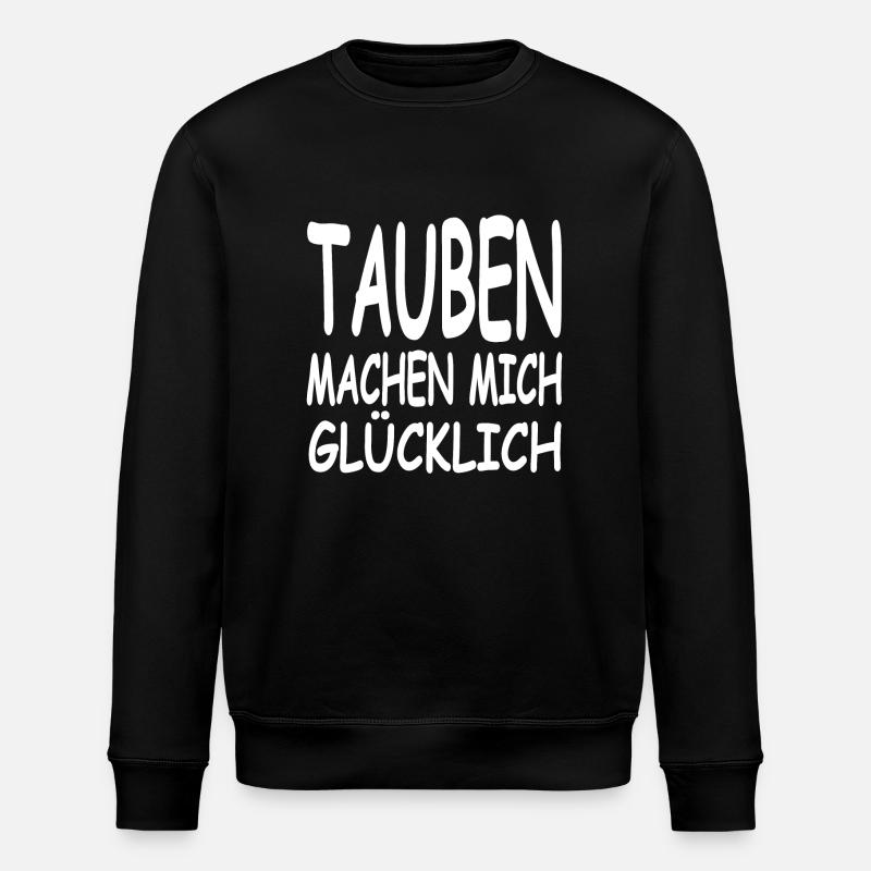 Tauben - Stanley/Stella Unisex Bio-Sweatshirt ROLLER - Schwarz