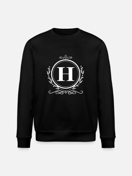 Buchstabe H Dekoration - Stanley/Stella Unisex Bio-Sweatshirt ROLLER - Schwarz