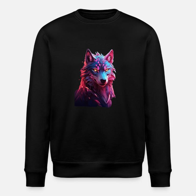 Wolf - Stanley/Stella Unisex Bio-Sweatshirt ROLLER - Schwarz
