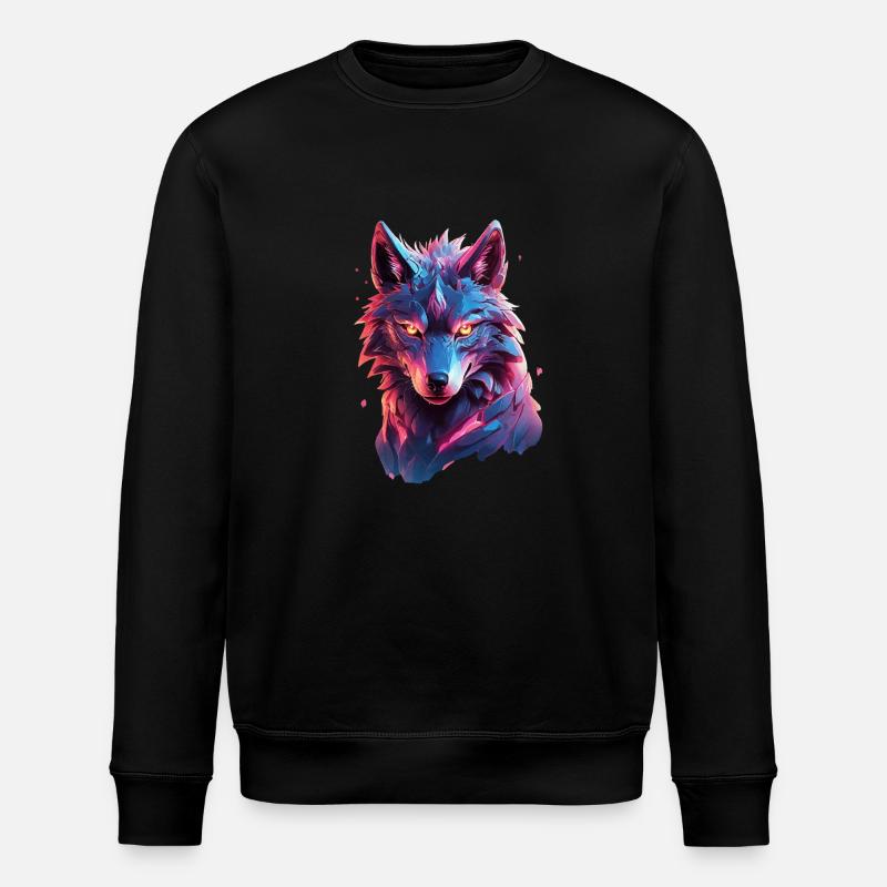 Wolf - Stanley/Stella ROLLER Unisex Organic Sweatshirt - black