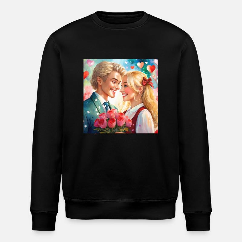 C’est agréable d’être amoureux - Sweat bio ROLLER Stanley/Stella Unisexe - noir