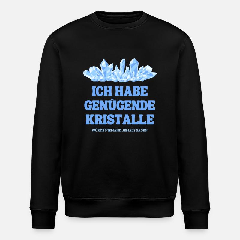 Steinen und Kristalle - Stanley/Stella Unisex Bio-Sweatshirt ROLLER - Schwarz