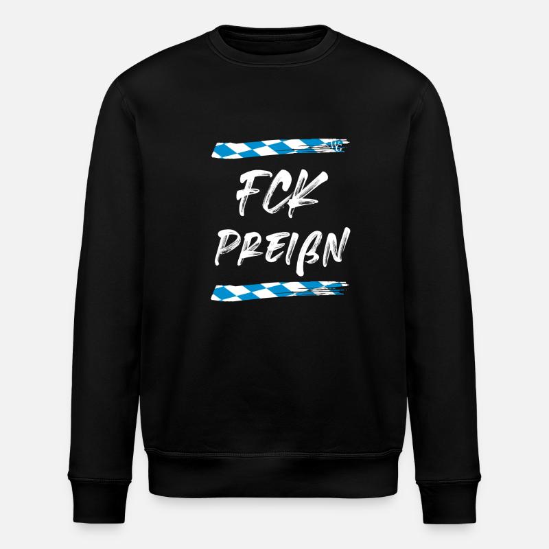 FCK Preißen - Stanley/Stella Unisex Bio-Sweatshirt ROLLER - Schwarz