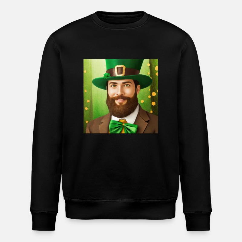 Saint Patrick's Day - Stanley/Stella ROLLER Unisex Organic Sweatshirt - black