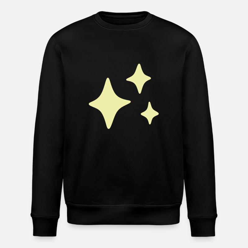 Sparkles Gelb - Stanley/Stella Unisex Bio-Sweatshirt ROLLER - Schwarz
