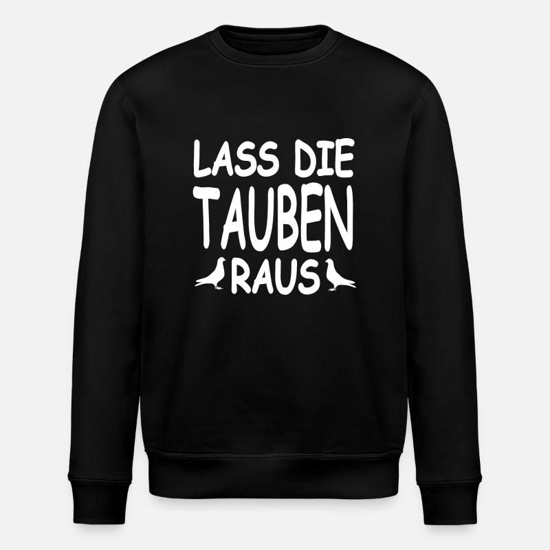Tauben - Stanley/Stella Unisex Bio-Sweatshirt ROLLER - Schwarz