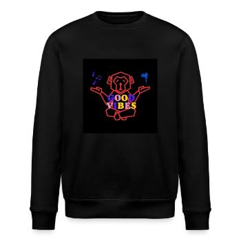 Positive vibes - Stanley/Stella ROLLER Unisex Organic Sweatshirt - black - Front - Nik (191cm)