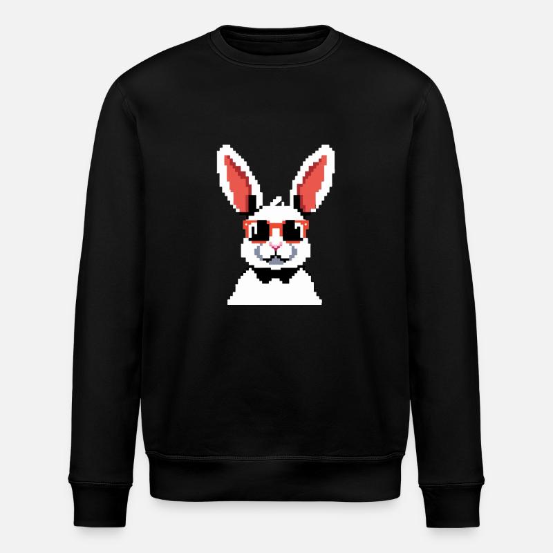 Pixy the Rabbit - Stanley/Stella ROLLER Unisex Organic Sweatshirt - black