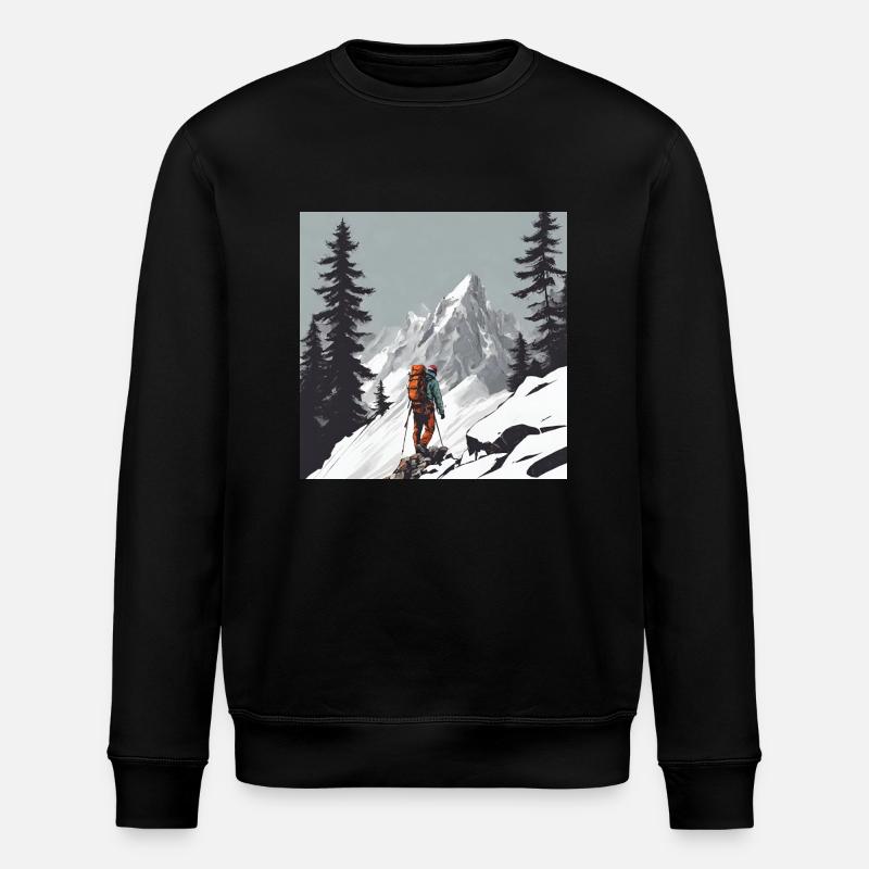 Bergsteigen - Stanley/Stella Unisex Bio-Sweatshirt ROLLER - Schwarz