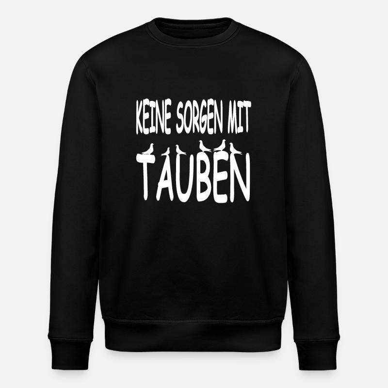 Tauben - Stanley/Stella Unisex Bio-Sweatshirt ROLLER - Schwarz
