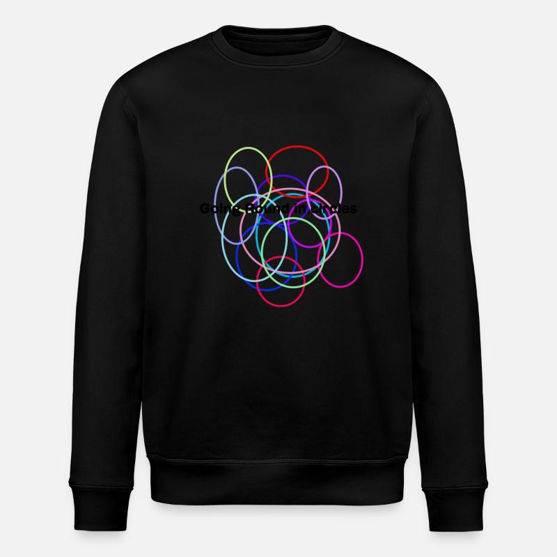 Circles - Stanley/Stella ROLLER Unisex Organic Sweatshirt - black
